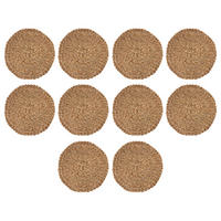 TISCHSET (10er Set) Sea Braid - Beige, Naturmaterialien (37/37cm) - BUTLERS