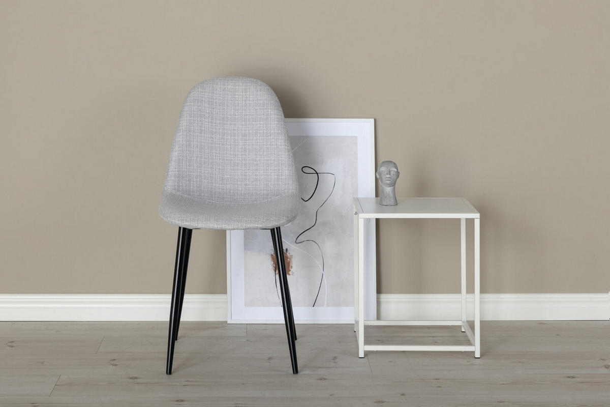 STUHL 2er-Set hellgrau - Hellgrau, Holzwerkstoff (44/87/53cm) - ebuy24