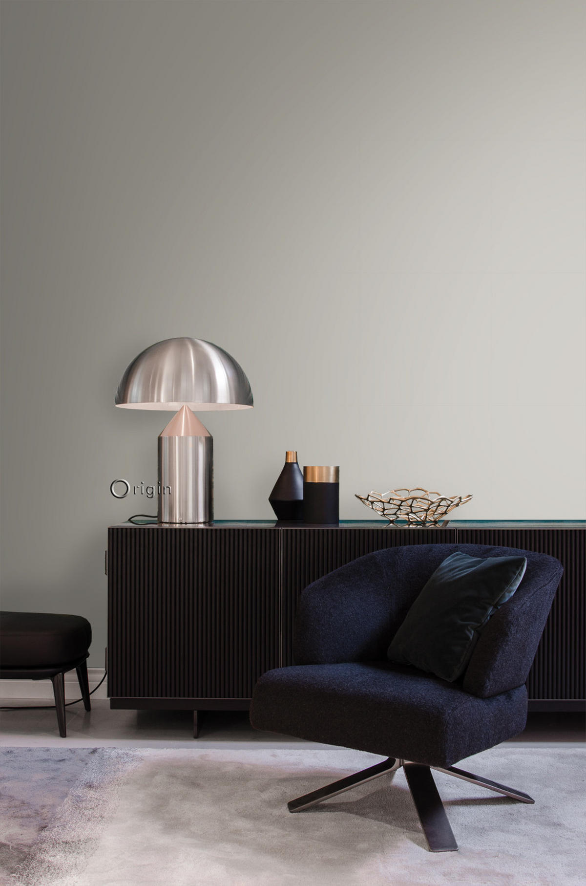 TAPETE Uni 53 cm x 10.05 m - Braun, Papier (53/1000cm) - Origin Wallcoverings