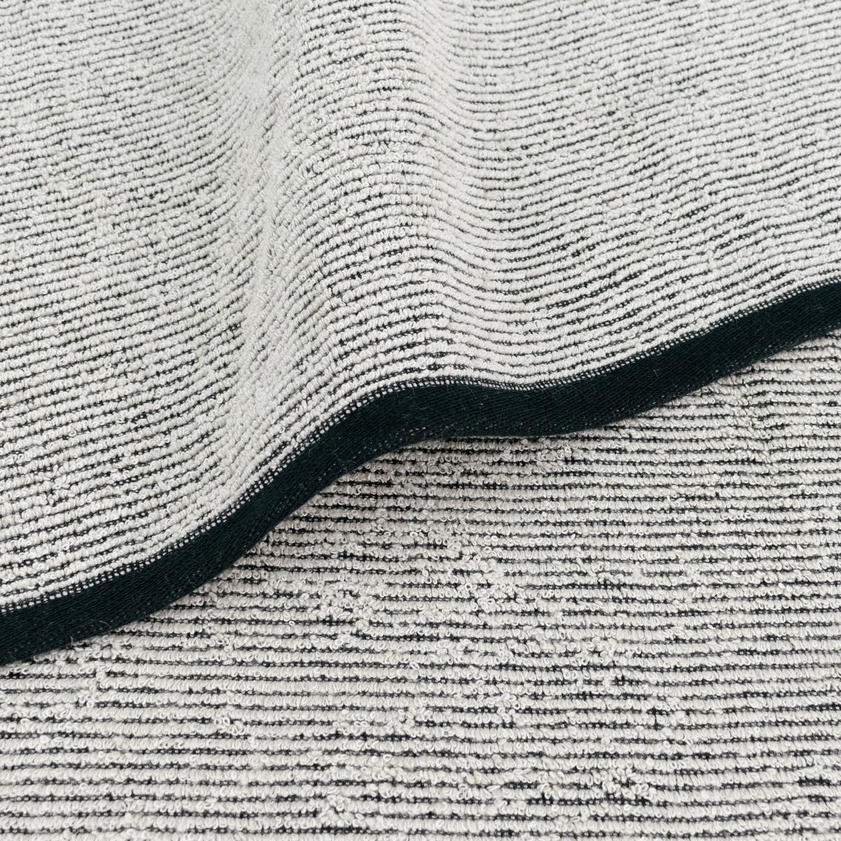 HANDTUCH EDEN - Schwarz/Naturfarben, Textil (50/100cm) - MÖVE