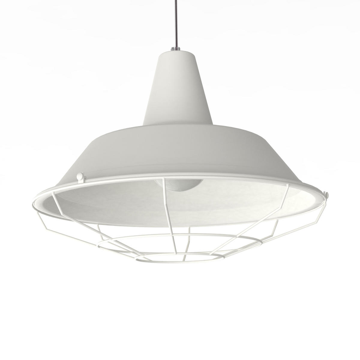 HÄNGELEUCHTE - Weiß, Metall (45/45/40cm) - Lumicom