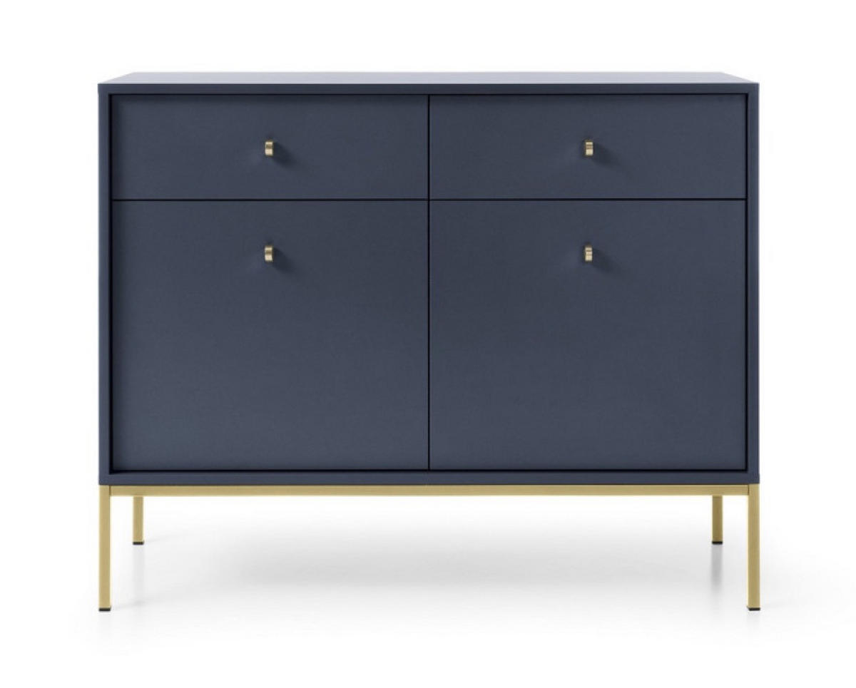 SIDEBOARD Blau MKSZ104 Mit Goldfarbenem Gestell - Blau, Holzwerkstoff (103.5/83.2/39cm) - Sepro Meble