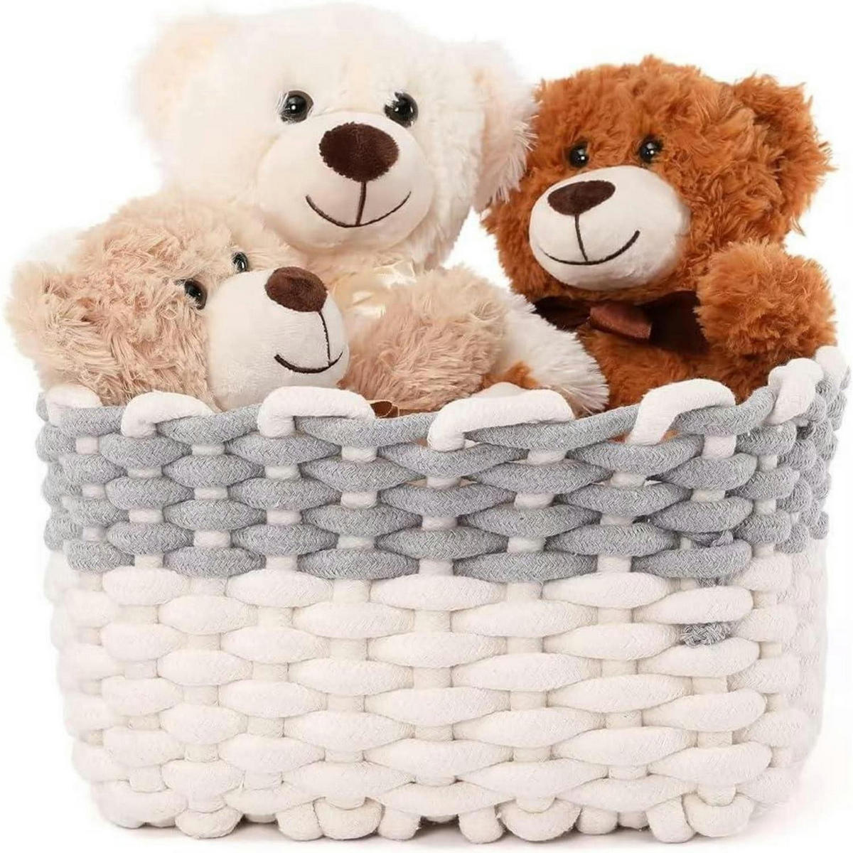 STOFFTIER 3-teiliges Set Teddybär 35 cm - Multicolor, Textil (50/100cm)