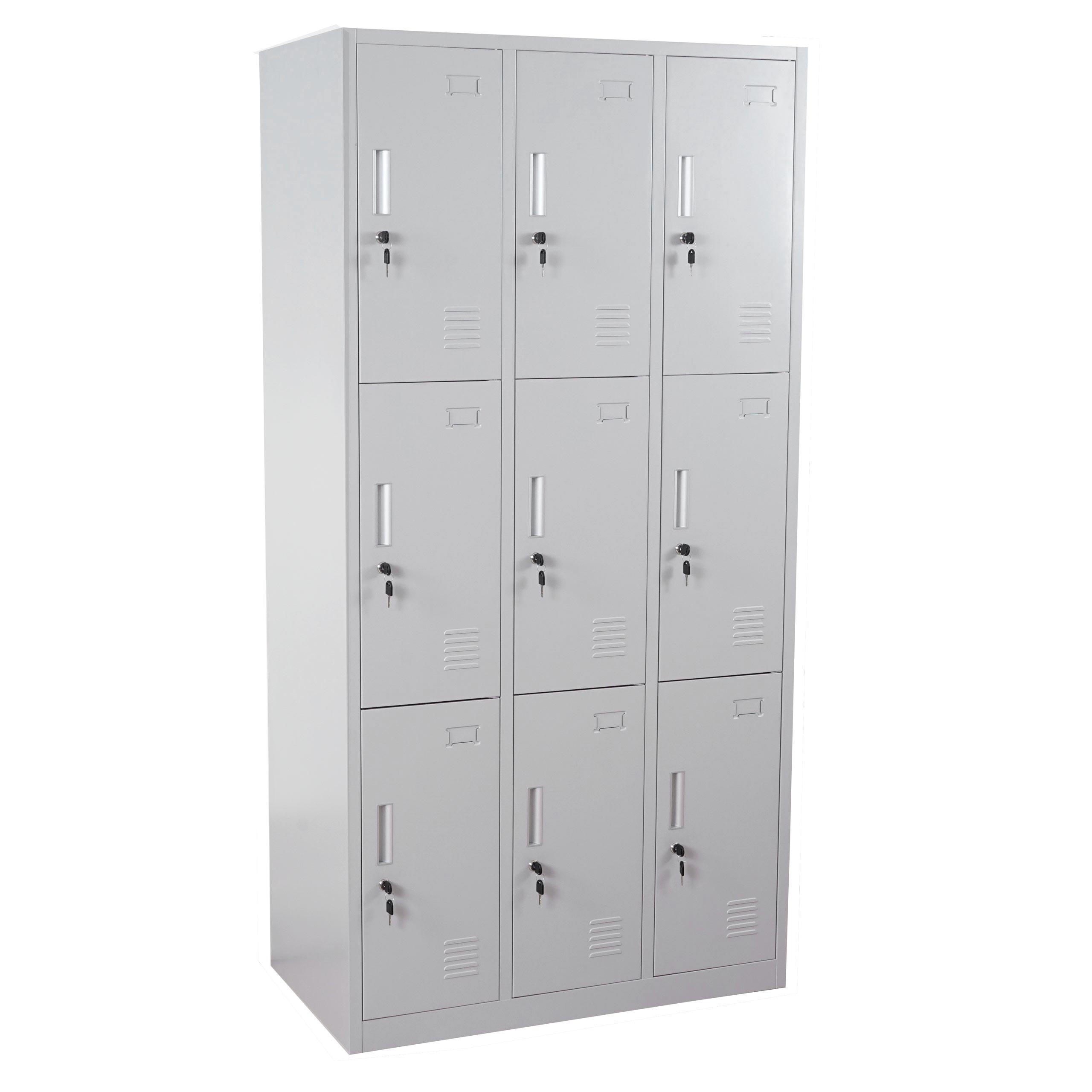 SCHLIESSFACH Grau - Grau, Metall (90/180/50cm) - MCW
