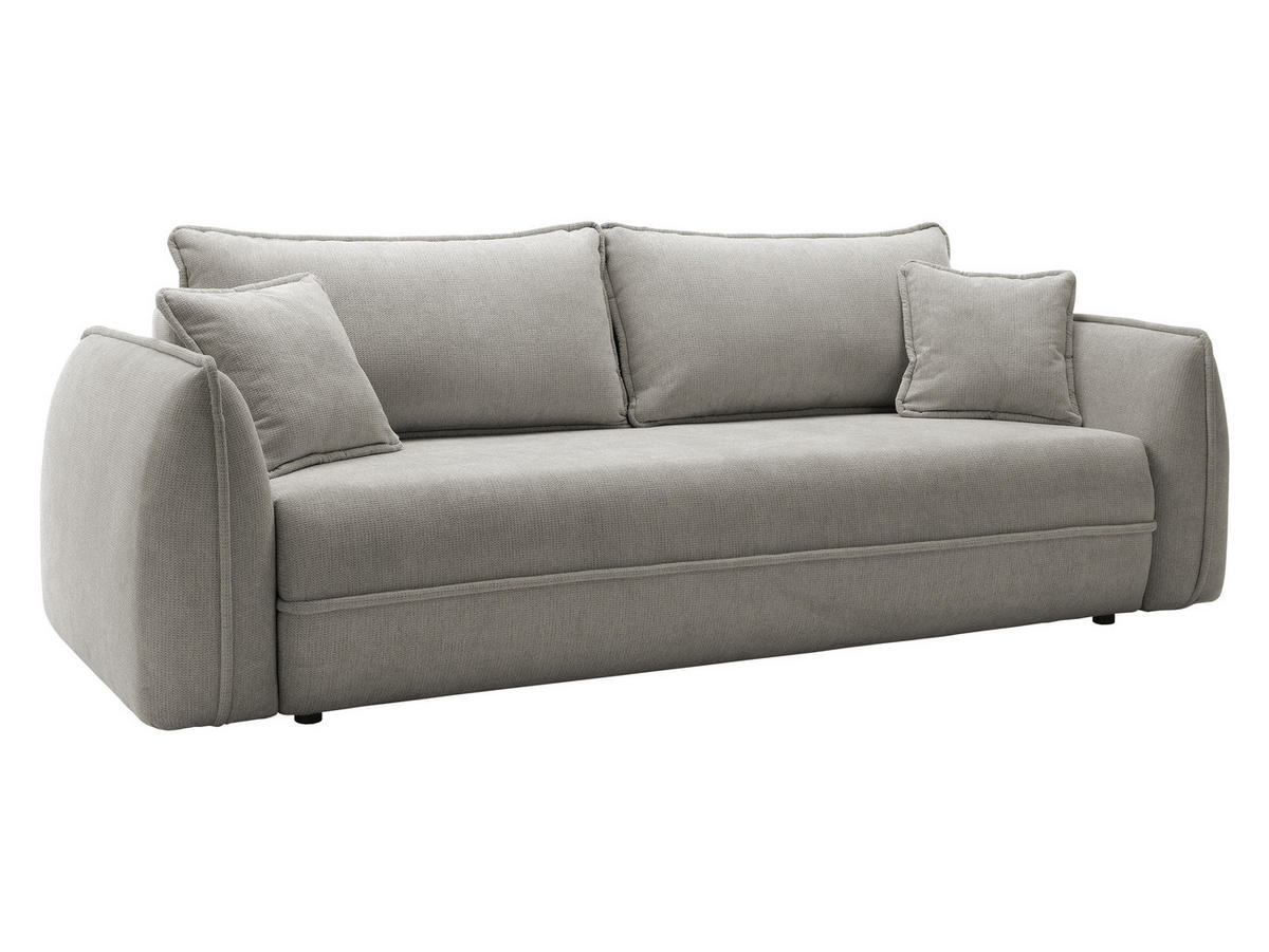SCHLAFSOFA Moho - Hellgrau/Schwarz, Holz/Kunststoff (250/94/109cm) - MIRJAN24