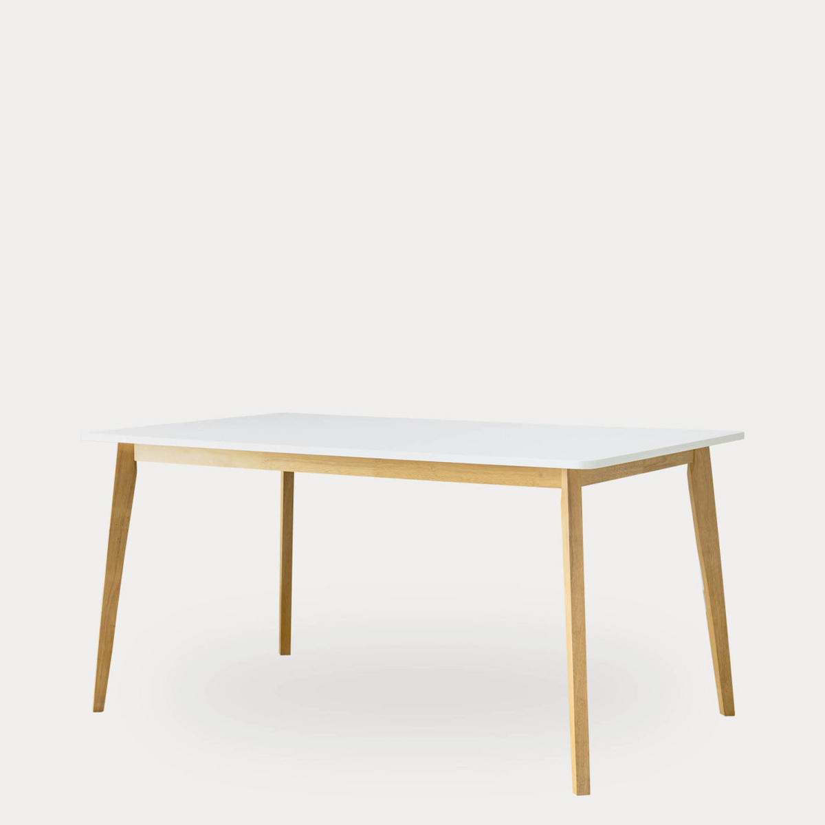 ESSTISCH Basic Natur - Weiß 75 x 120 - Braun, Holzwerkstoff (120/75/75cm) - Kenay Home