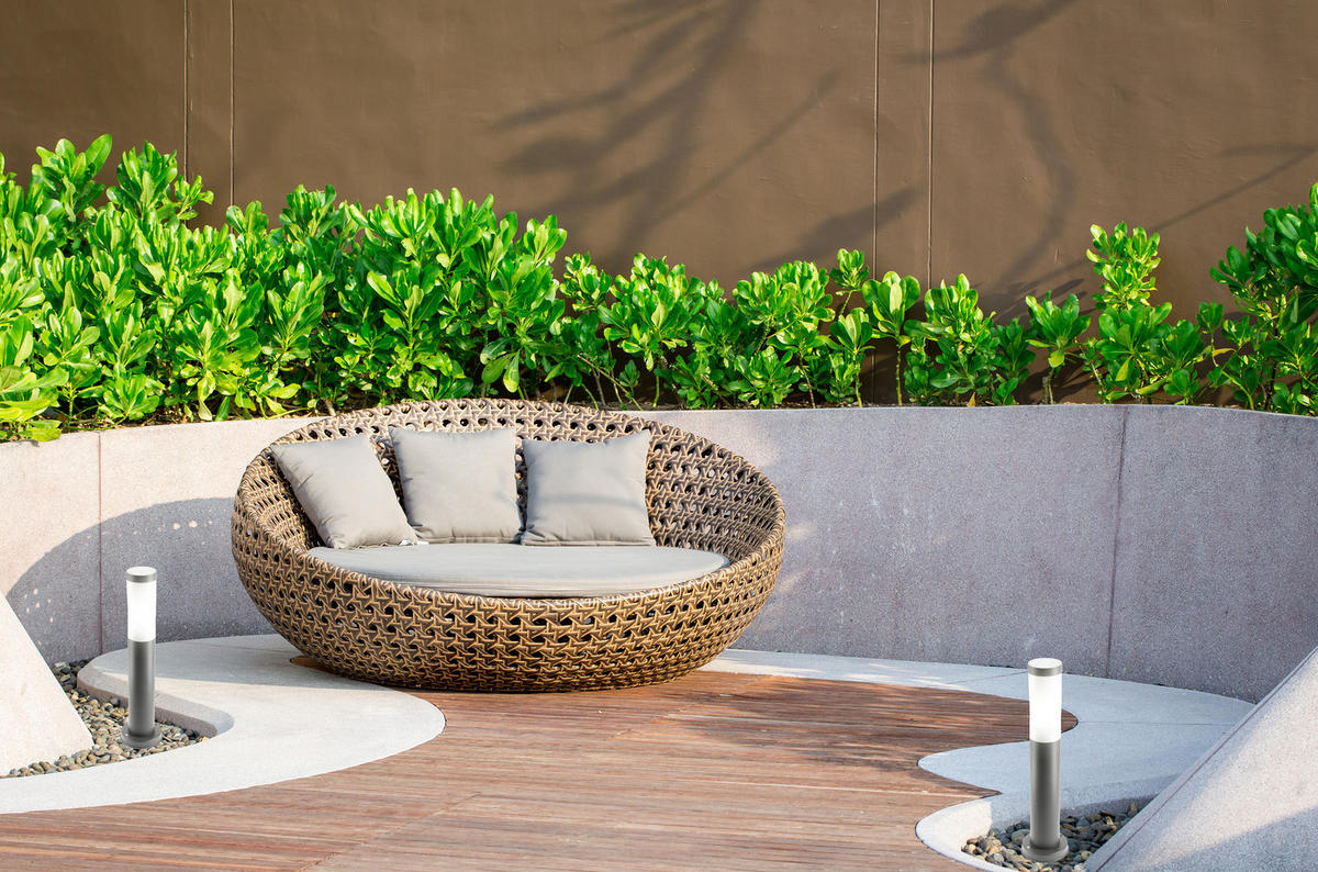 WEGELEUCHTEN 0.5m Anthrazit Dunkelgrau E27 - Anthrazit, Metall (13/13/50cm) - CGC Europe