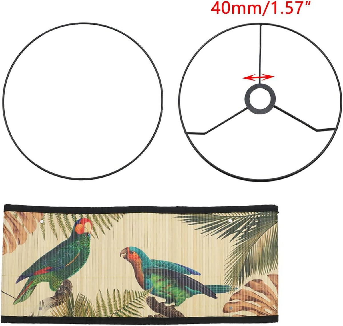 LAMPENSCHIRM Bambus 30/30/20 cm - Dunkelgrün, Naturmaterialien (30/30/20cm) - Authentics