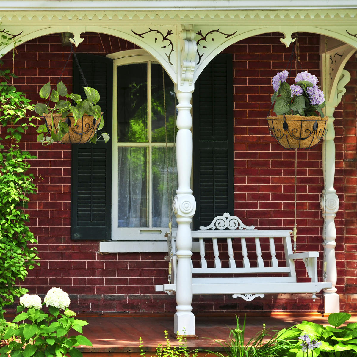 3XHÄNGEKORB - Multicolor, Textil/Metall (35/61/35cm) - Relaxdays