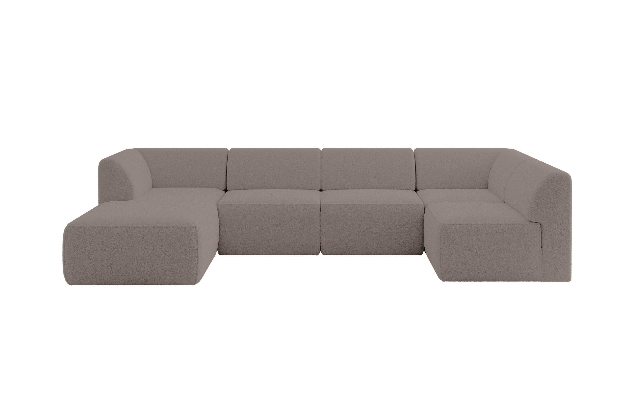 Altdecor Wohnlandschaft Braun 180x78x345 cm
