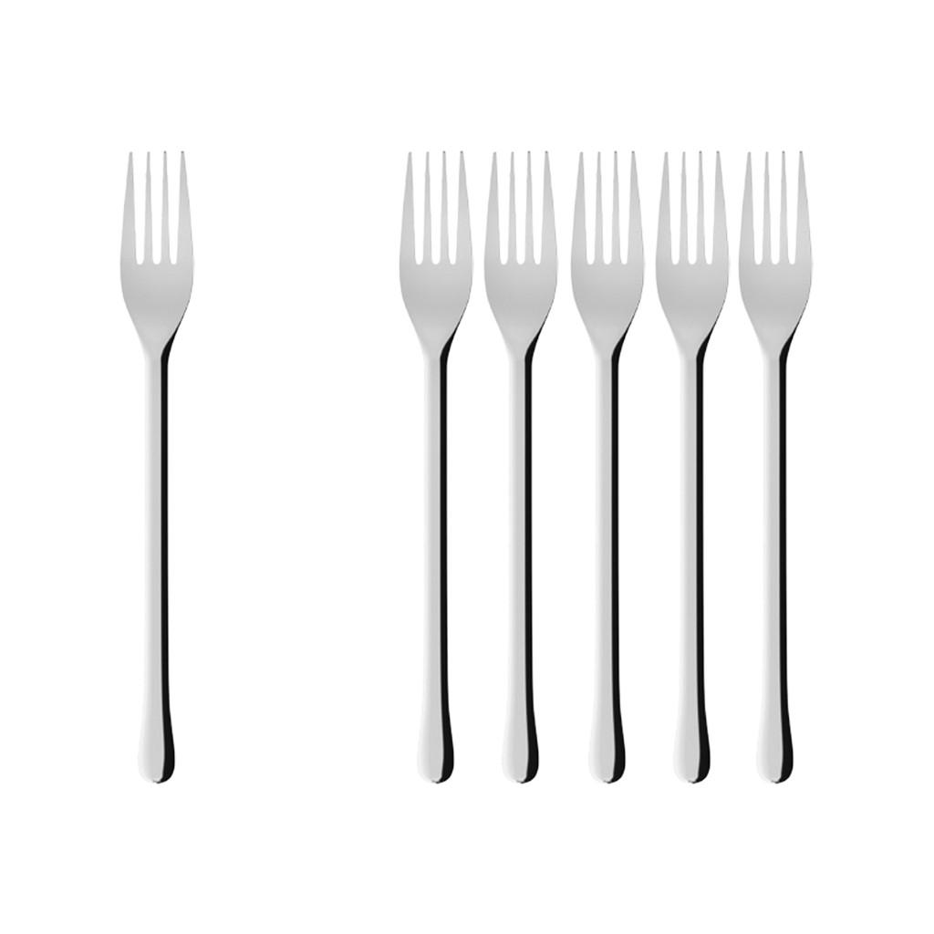 TAFELGABEL Udine silber 209 mm 6er Set - Silberfarben, Metall - Villeroy & Boch