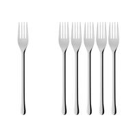 TAFELGABEL Udine silber 209 mm 6er Set - Silberfarben, Metall - Villeroy & Boch