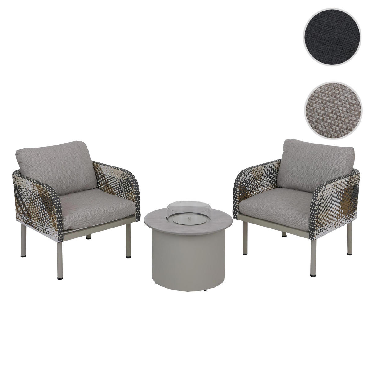 POLY-RATTAN SADA Béžová - béžová, kompozitní dřevo - MCW