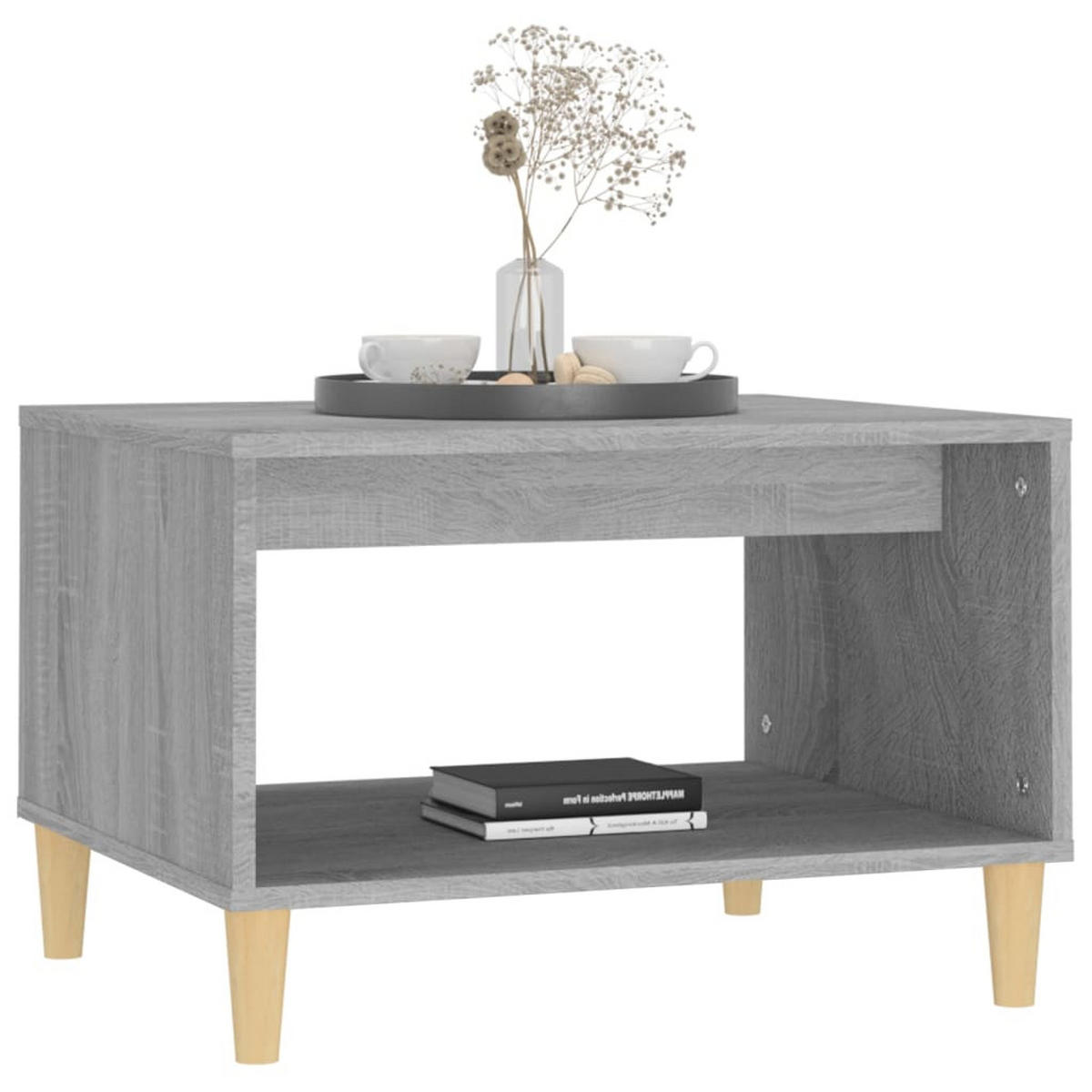 COUCHTISCH Grau Sonoma 60x50x40 cm Holzwerkstoff - Grau, Holzwerkstoff (60/50/40cm) - furnicato