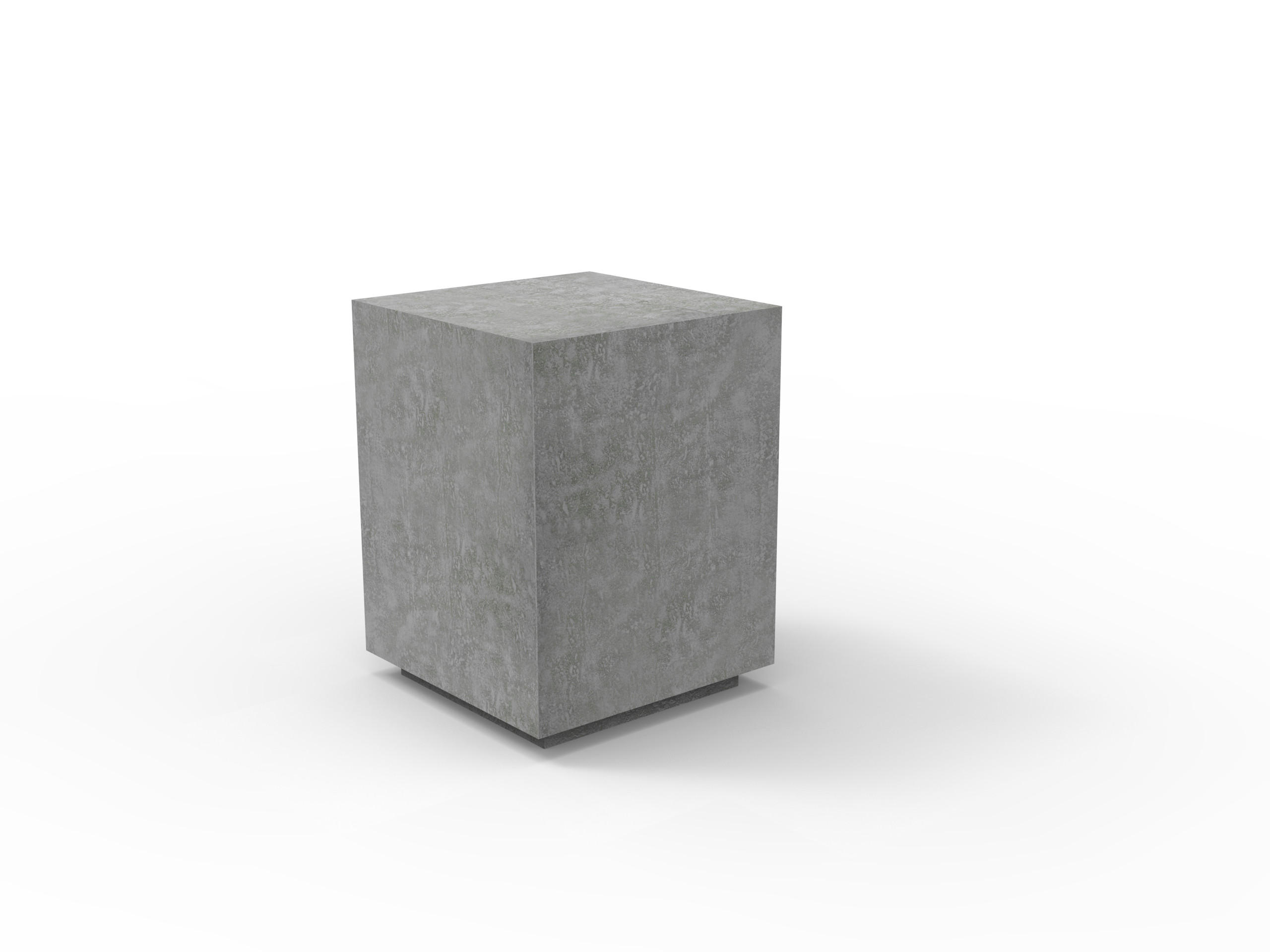 BEISTELLTISCH TEVERE aus GF-Beton, Wetterbeständig, 35x35x46 cm - Grau, Naturmaterialien (35/35/46cm) - Elementi