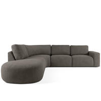 ECKSOFA LINKS ZUCCO, Dunkelbraun - Dunkelbraun, Holz/Holzwerkstoff (304/293cm) - KONSIMO®