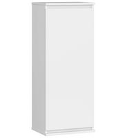 WANDSCHRANK Weiß 40x30x99 cm - Weiß, Holzwerkstoff (40/99/30cm) - Akord