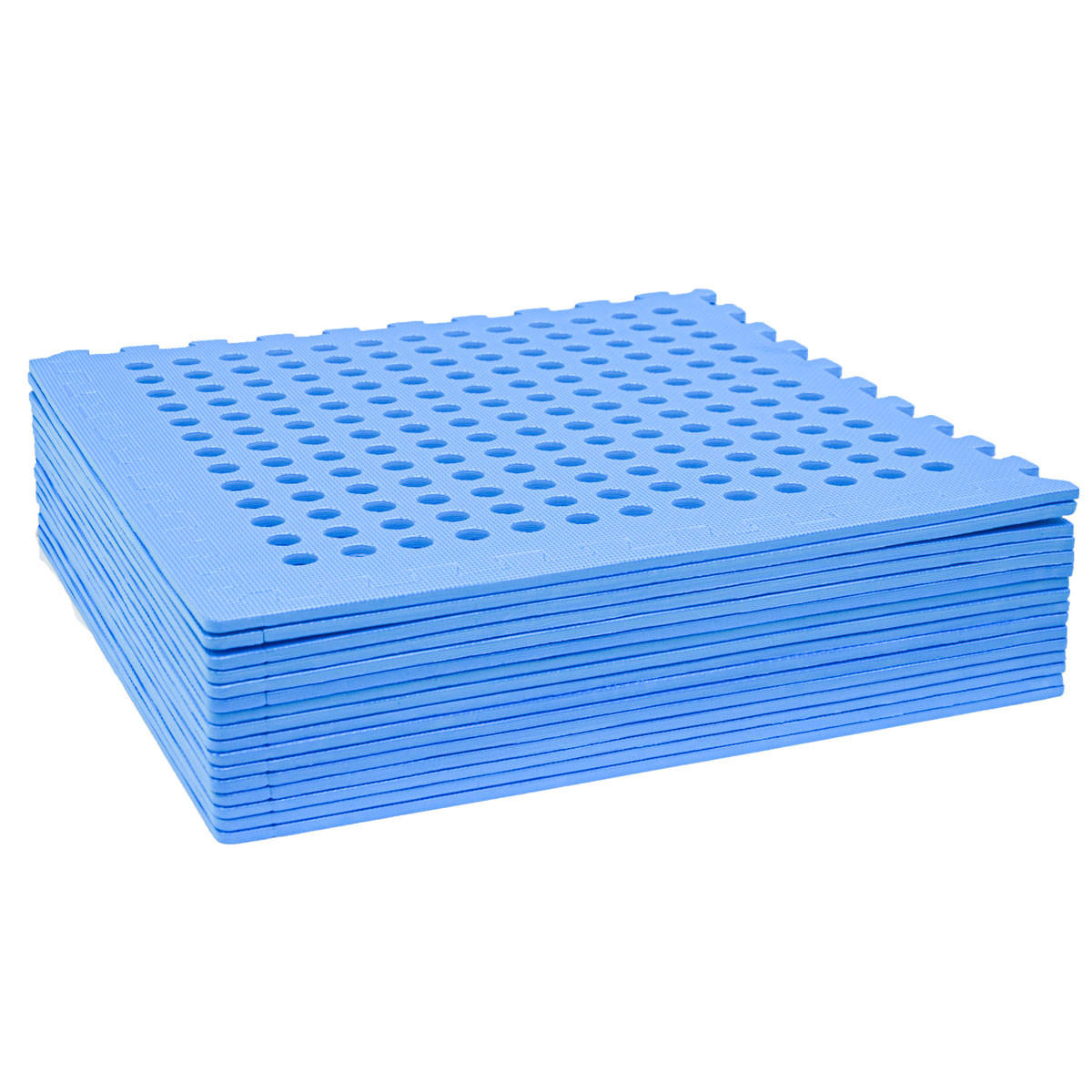 POOLMATTEN 5,6m² 16 EVA Matten 62 cm Blau - Blau, Kunststoff (62/62cm) - eyepower