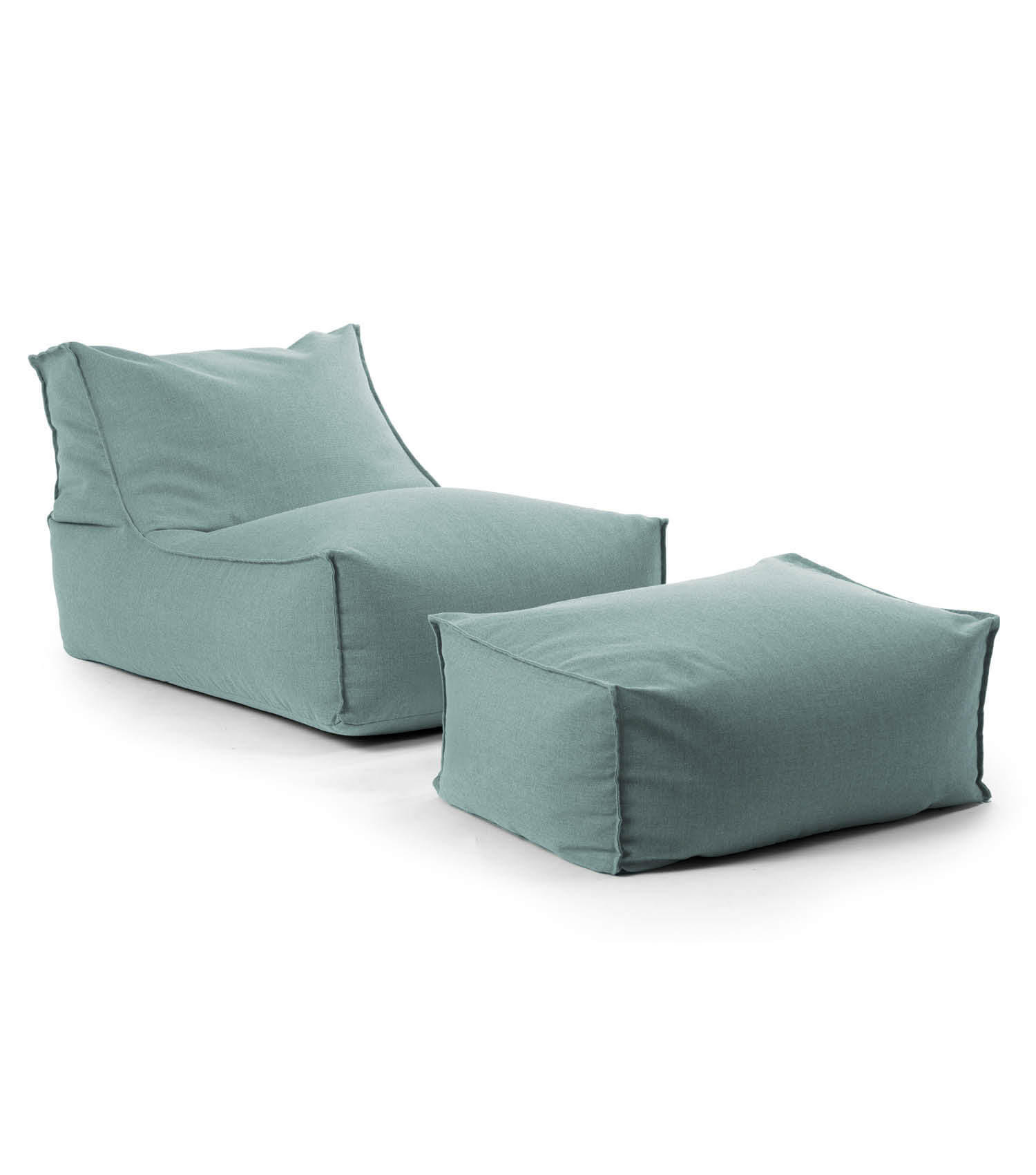 SITZSACK und Hocker Der Sundowner - Blau, Textil (65/65/100cm) - Mokebo