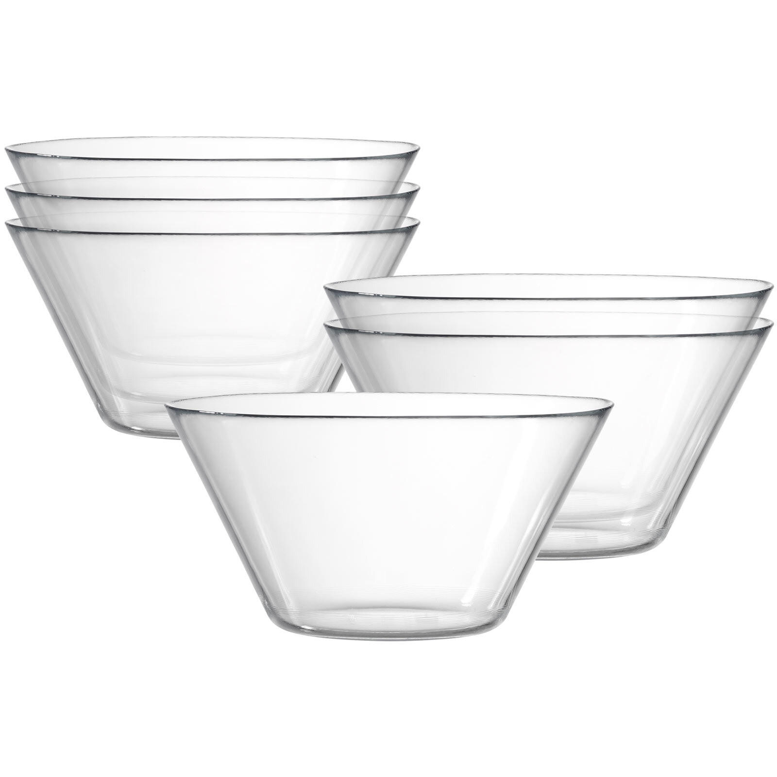 SALATSCHALEN Inga transparent ø 25,5 cm 6er Set - Transparent, Glas (25.5cm) - Ritzenhoff Breker