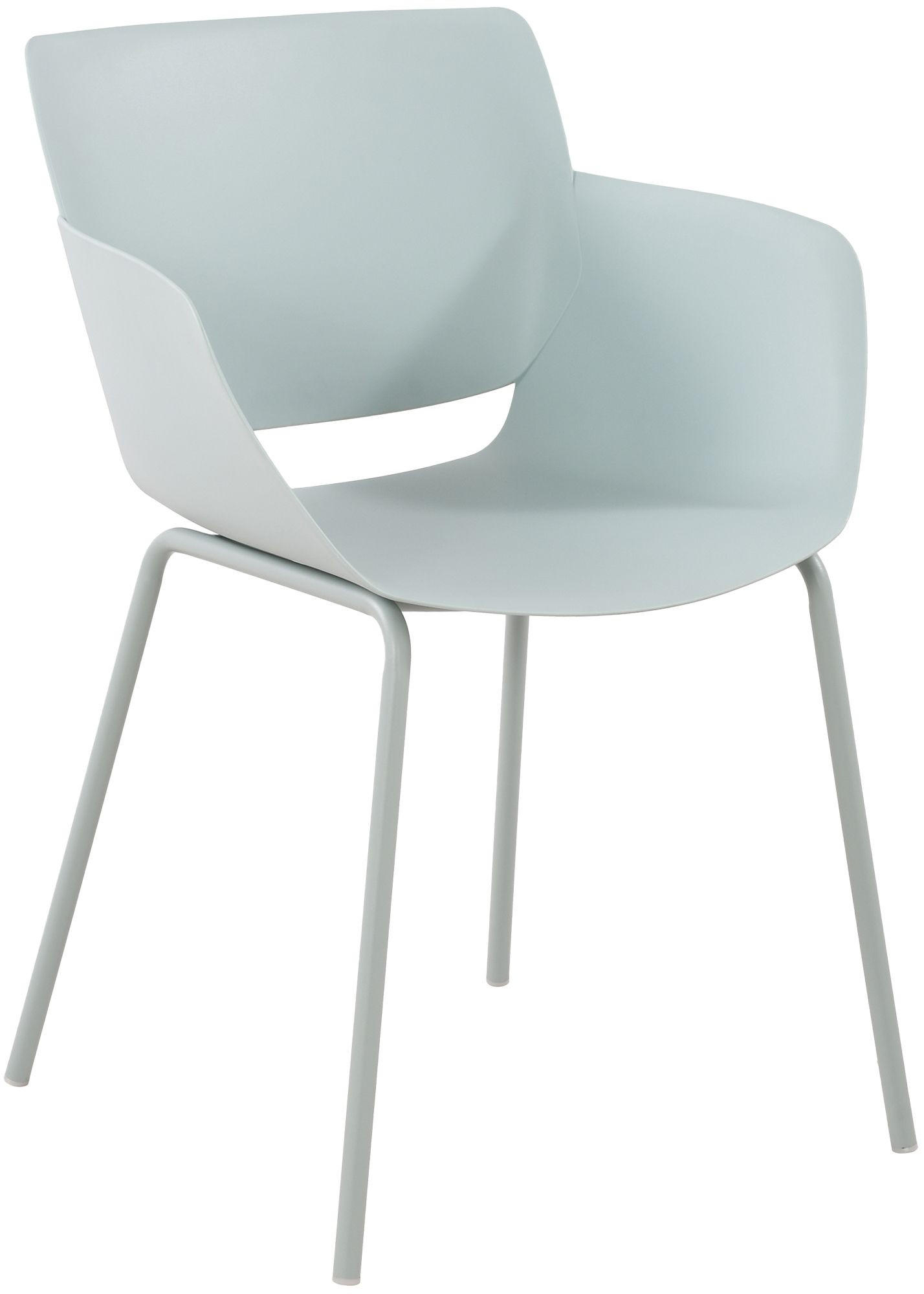 STUHL Kunststoff Türkis - Türkis, Kunststoff/Metall (58/80/54cm) - CLP