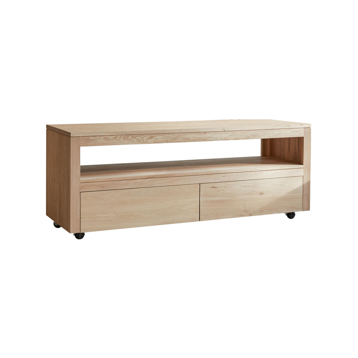 TV-SCHRANK Anoa Natur aus Eiche - Naturfarben, Holz (140/55/45cm) - Tikamoon