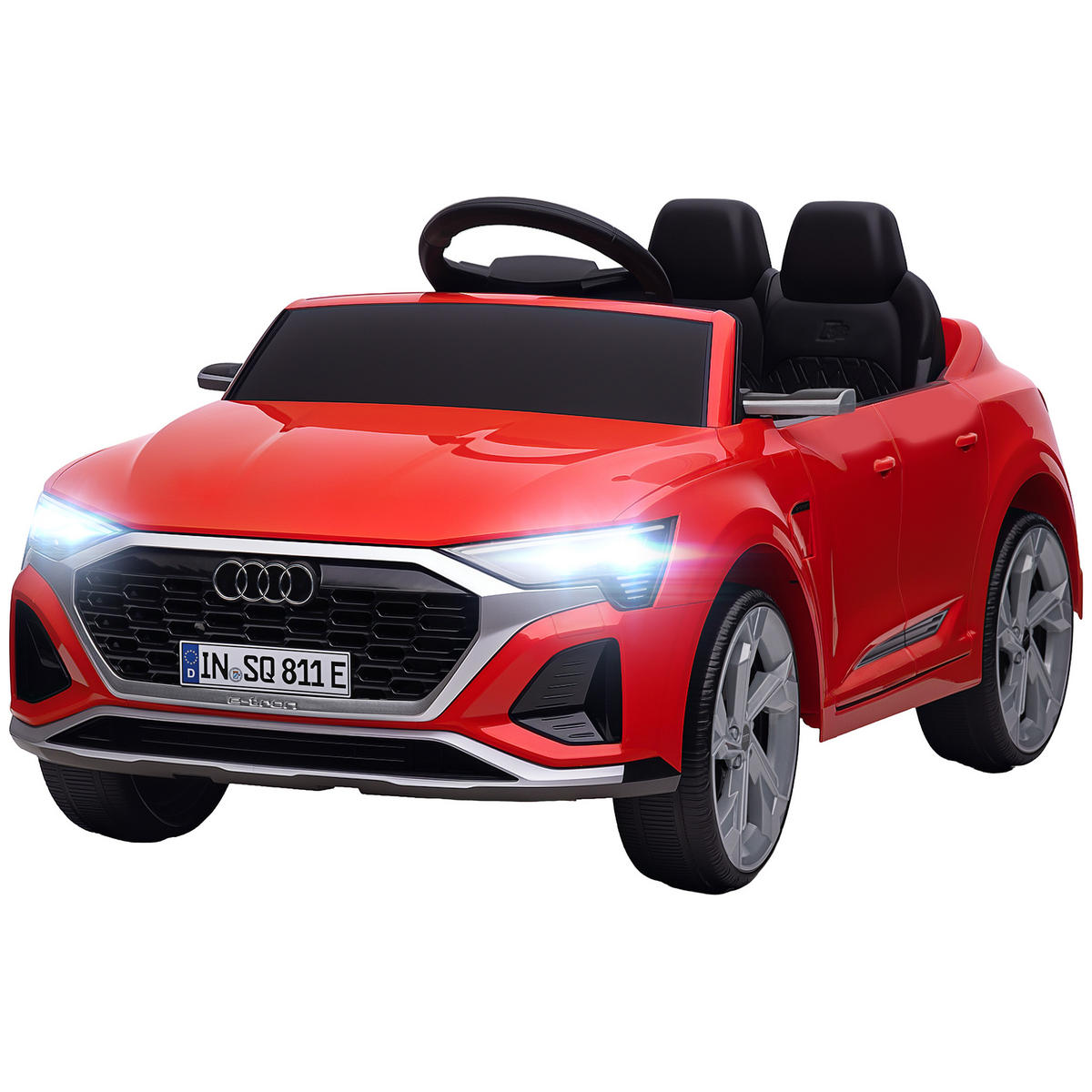 EELEKTRO-KINDERAUTO DE-06281 Audi Q8 lizenziert mit Fernsteuerung Rot - Rot, Kunststoff/Metall (98/49.5/43cm) - ComfortXL