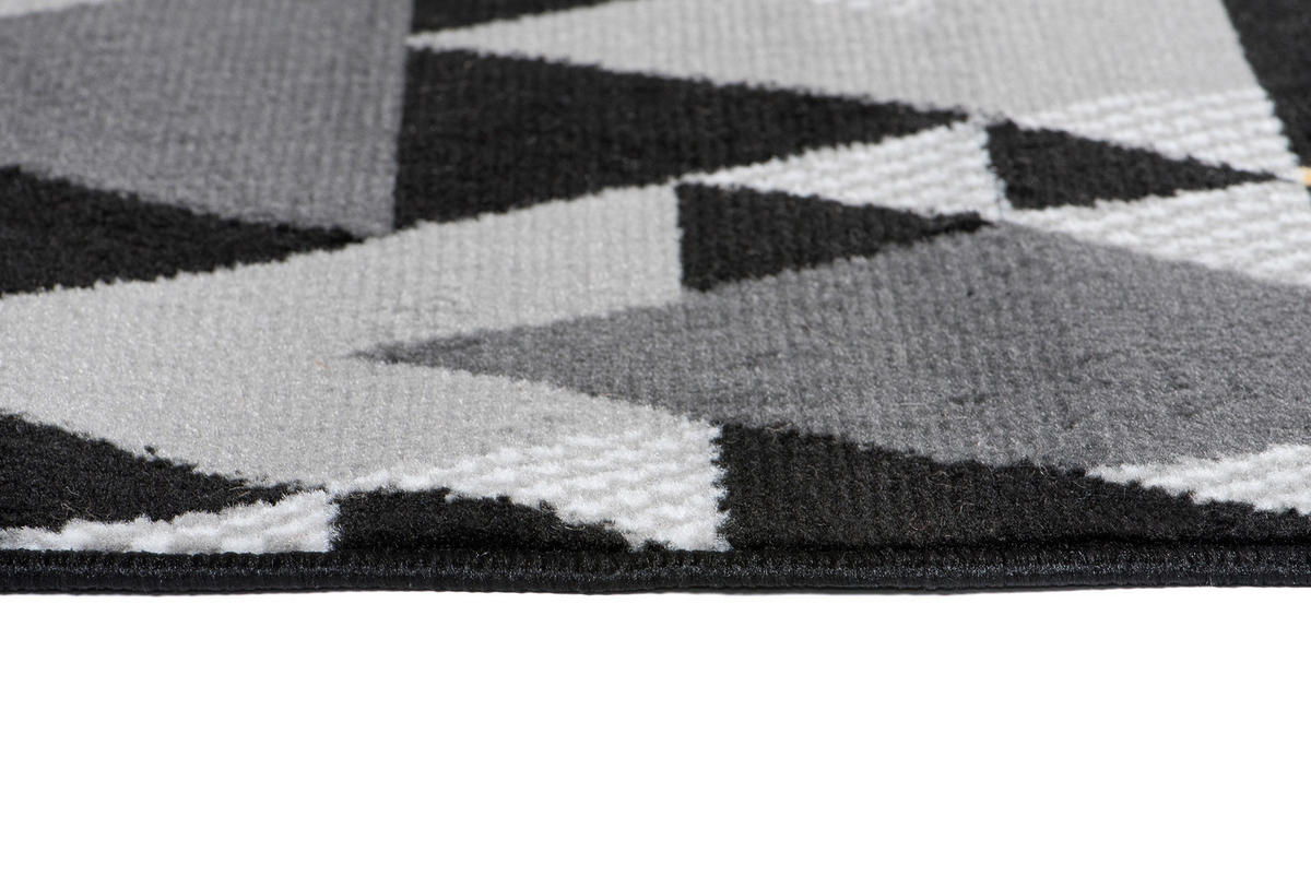 LÄUFER MAYA Schwarz Goldfarben 80/1200 cm - Goldfarben, Textil (80/1200cm) - Tapiso