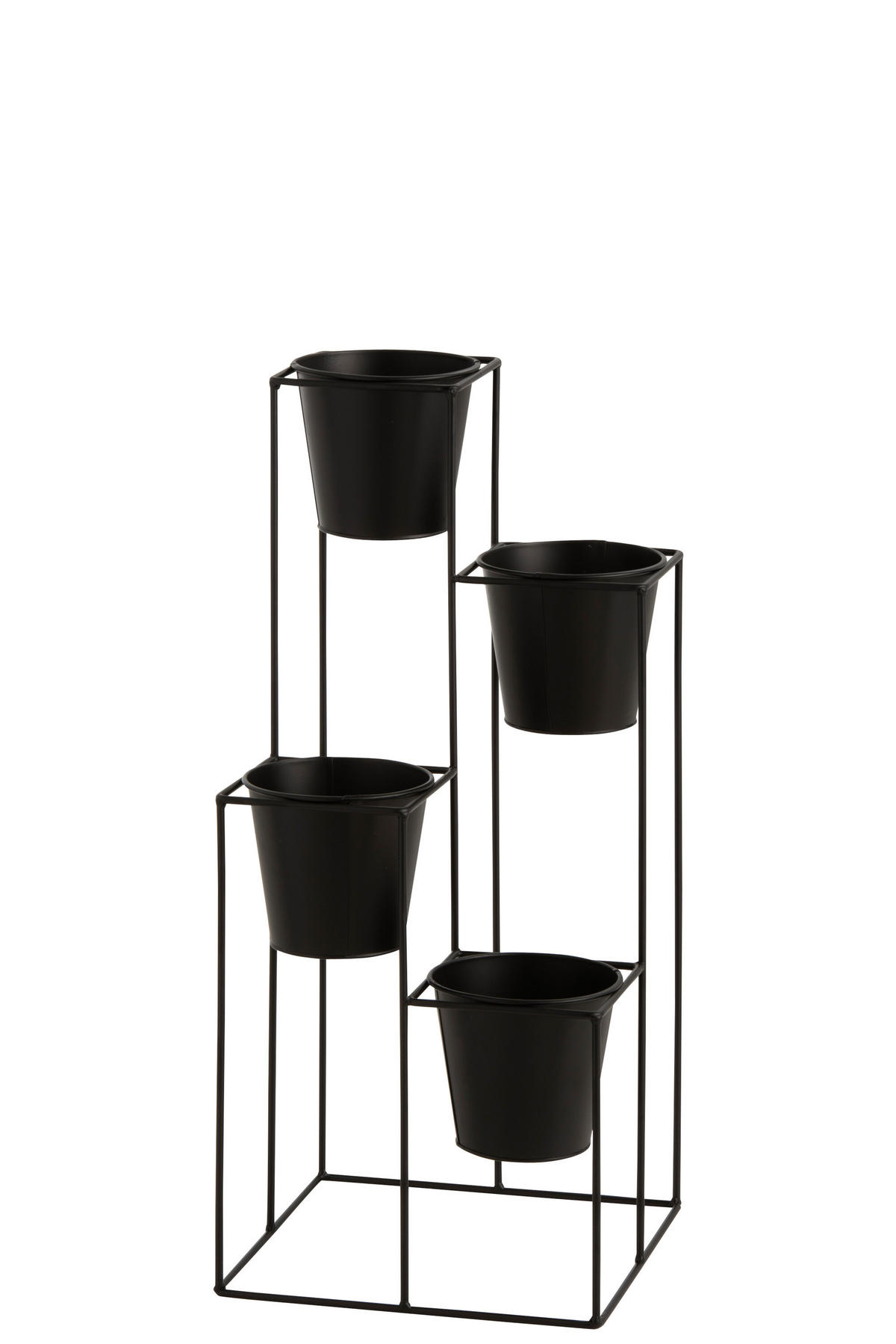 BLUMENTOPF BLUMENTOPFSTÜTZE - Metall - Schwarz - S - Ø 31 cm - Schwarz, Metall (31/70cm) - J-Line