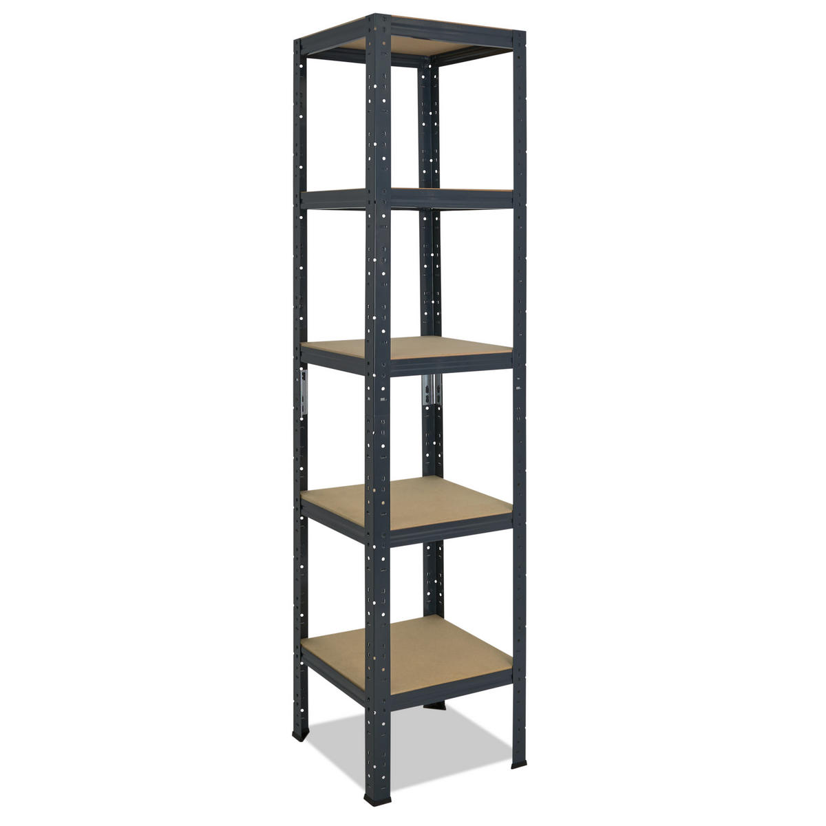 SCHWERLASTREGAL HOME 230x60x60 cm in anthrazit mit 5 Böden und 175 kg Traglast pro Boden - Anthrazit, Metall (60/230/60cm) - shelfplaza