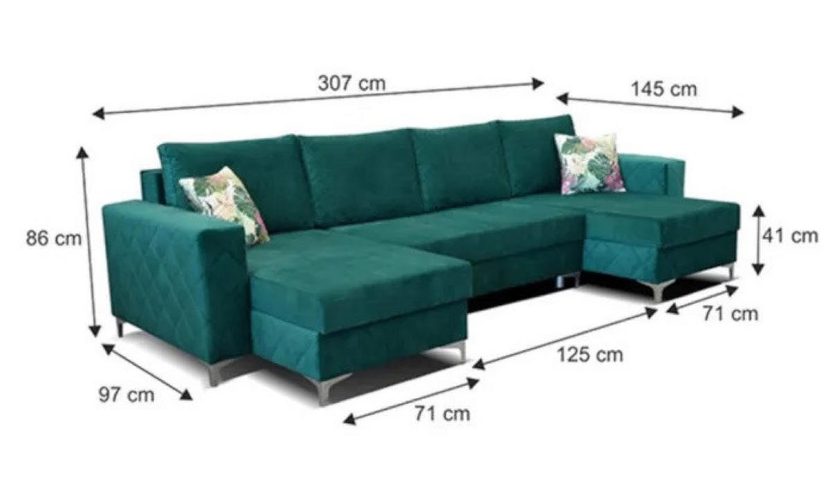 ECKSOFA Grafit BIS Mit Schlaffunktion - Graphitfarben, Textil (307/145cm) - Sepro Meble