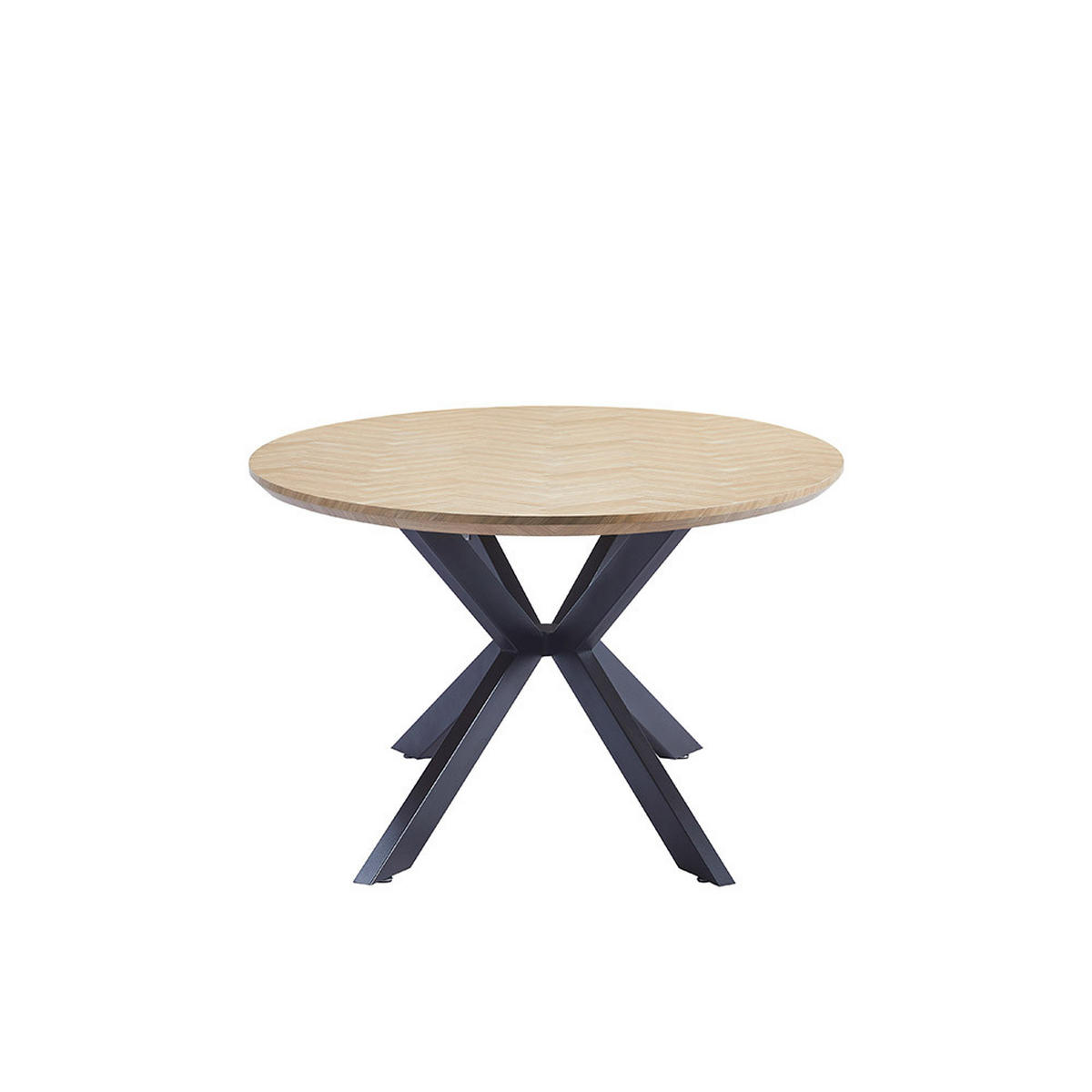 ESSTISCH OVAL AVENTIS - Fishbone Oak, 200 x 120 cm - Braun, Holz (200/120/4cm) - Home Deluxe