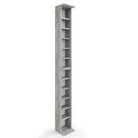 CD-REGAL Beton 21 x 183.6 cm Groß - Schieferfarben, Holzwerkstoff (21/183.6/20cm) - Vicco