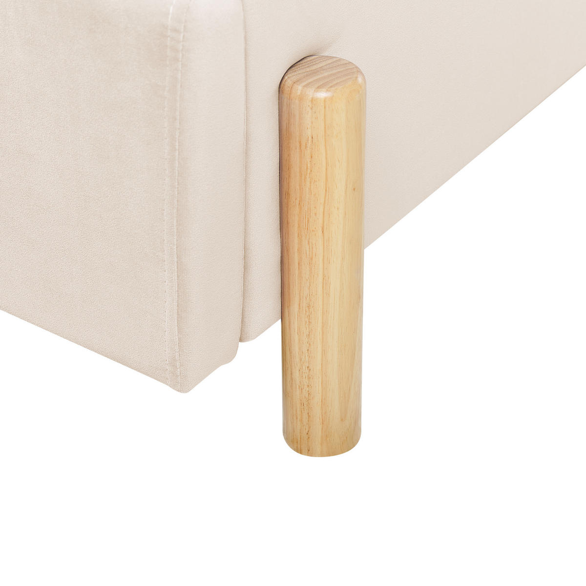 POLSTERBETT 90/200cm Beige Anet - Beige, Textil (90/200cm) - Beliani