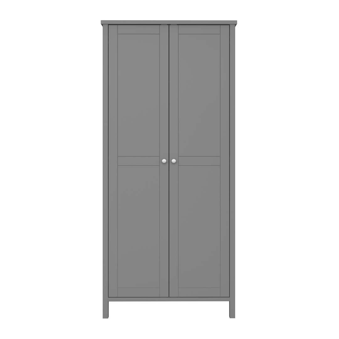 KLEIDERSCHRANK grau - Grau, Holzwerkstoff (89/195/50cm) - ebuy24