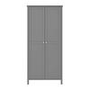 KLEIDERSCHRANK grau - Grau, Holzwerkstoff (89/195/50cm) - ebuy24