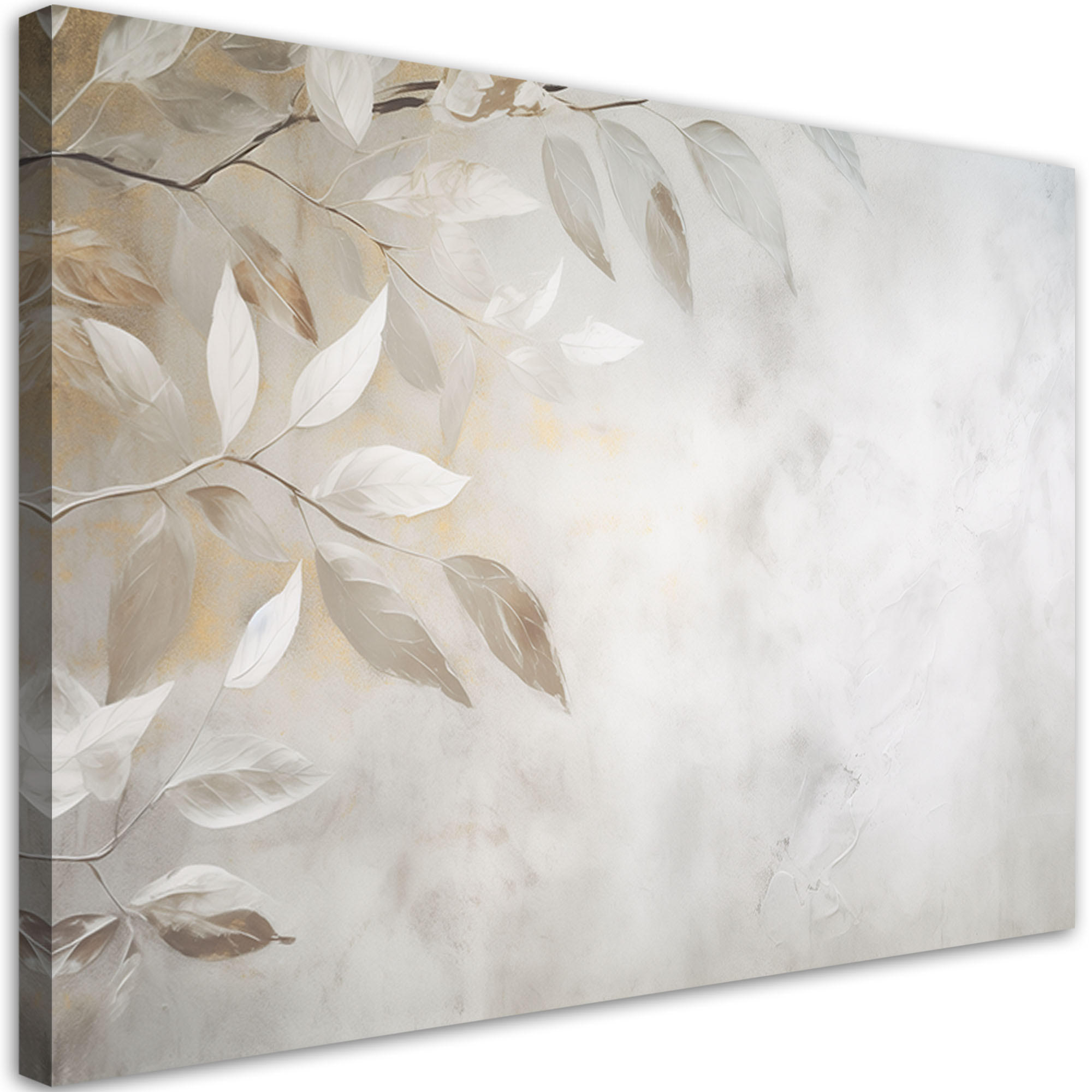 Feeby Leinwandbild Grau 90x60 cm