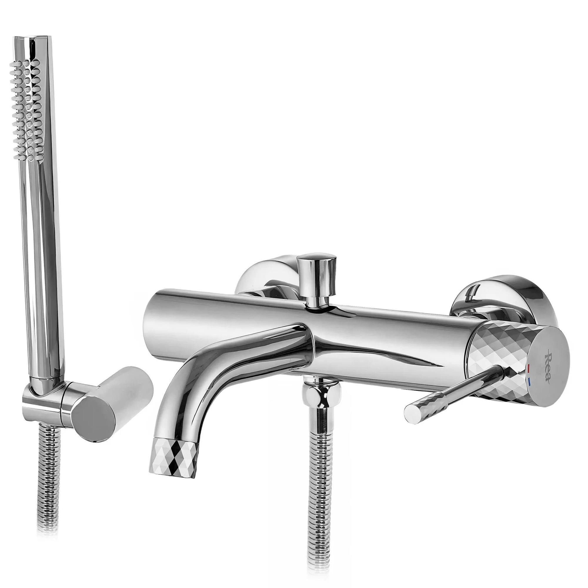 WANNENARMATUR Rea Lungo Diamond Chrome - Chromfarben, Metall (25/6/21cm) - REA