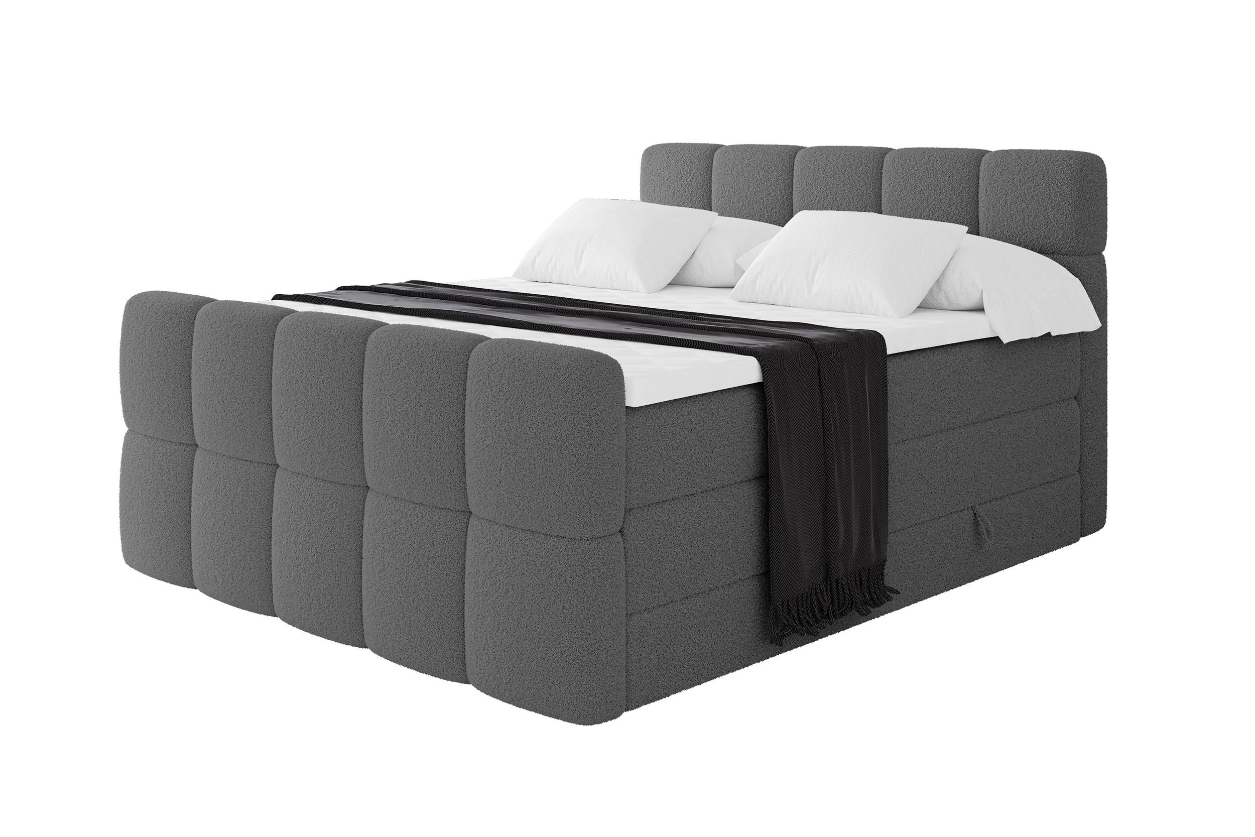 Altdecor Boxbett Schiefer 140x200 cm