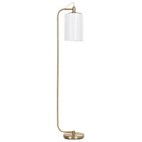 STEHLAMPE Kupfer/Weiß Liberia - Weiß/Kupferfarben, Metall (31/25/155cm) - Beliani
