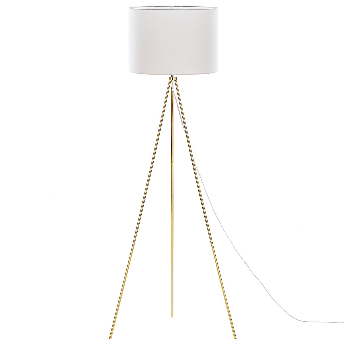 STEHLAMPE Vistula 55/55/148 cm - Weiß, Metall (55/55/148cm) - Beliani