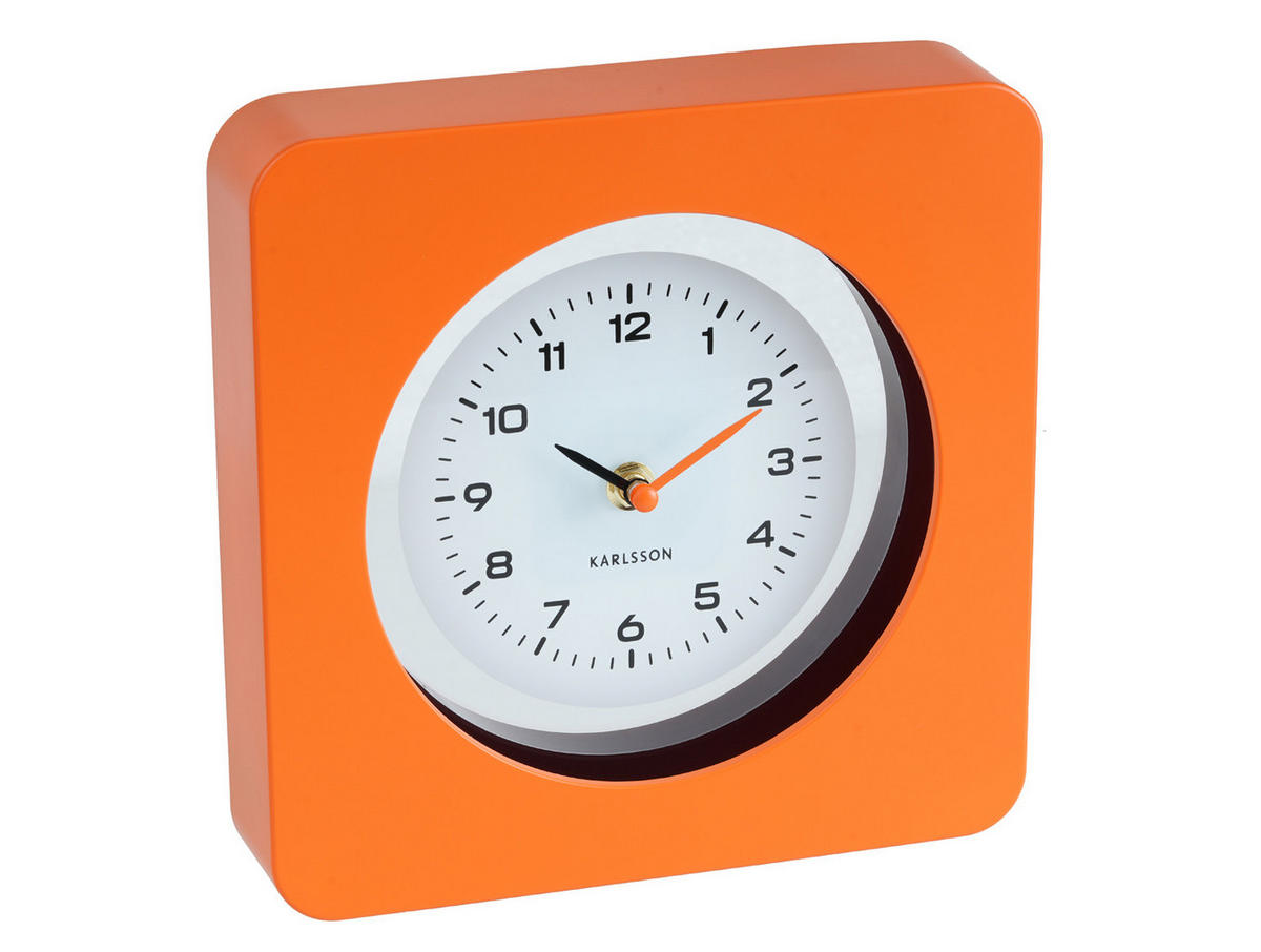 WANDUHR New Vintage Ø22 cm - Orange, Kunststoff (22/4.4/22cm) - Karlsson