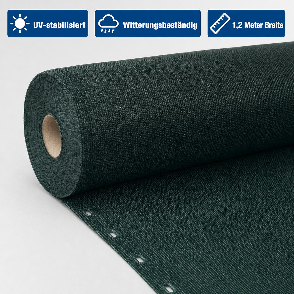 SICHTSCHUTZNETZ - Dunkelgrün, Kunststoff (120/120cm) - KLASEBO