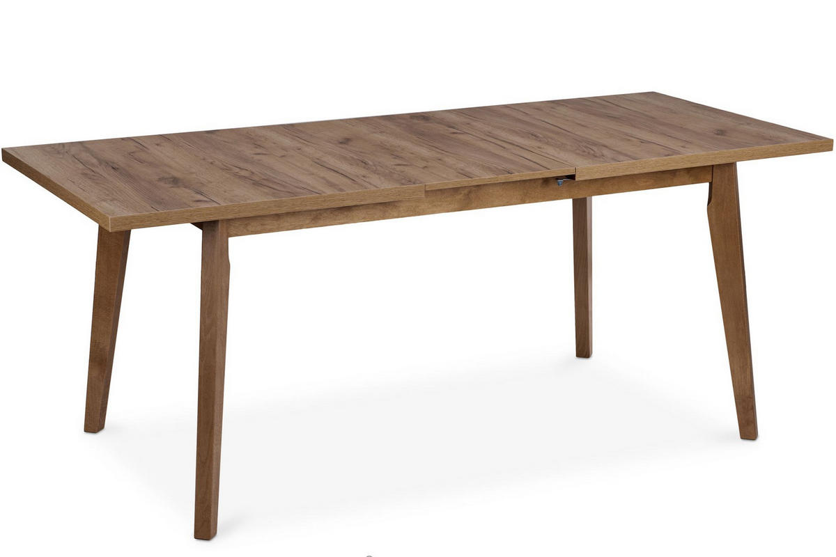 ESSTISCH RHENA ausziehbar bis 190cm, Braun - Wildeiche/Braun, Holz (150/77/80cm) - KONSIMO®