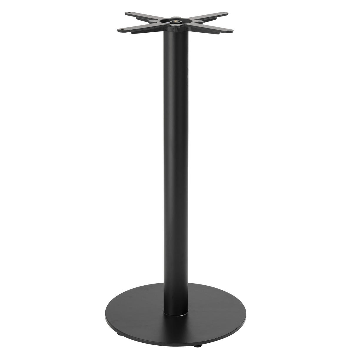 TISCHBEIN, Schwarz - Schwarz, Metall (45/108/45cm) - Oviala