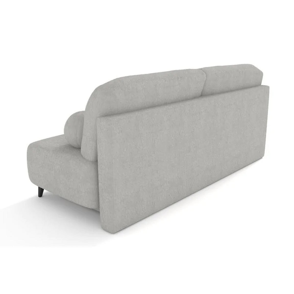 SCHLAFSOFA MIO, Sofa mit Schlaffunktion und Bettkasten, Farbe: Grau, Bouclé-Stoff - Grau, Textil (198/90/86cm) - Sepro Meble