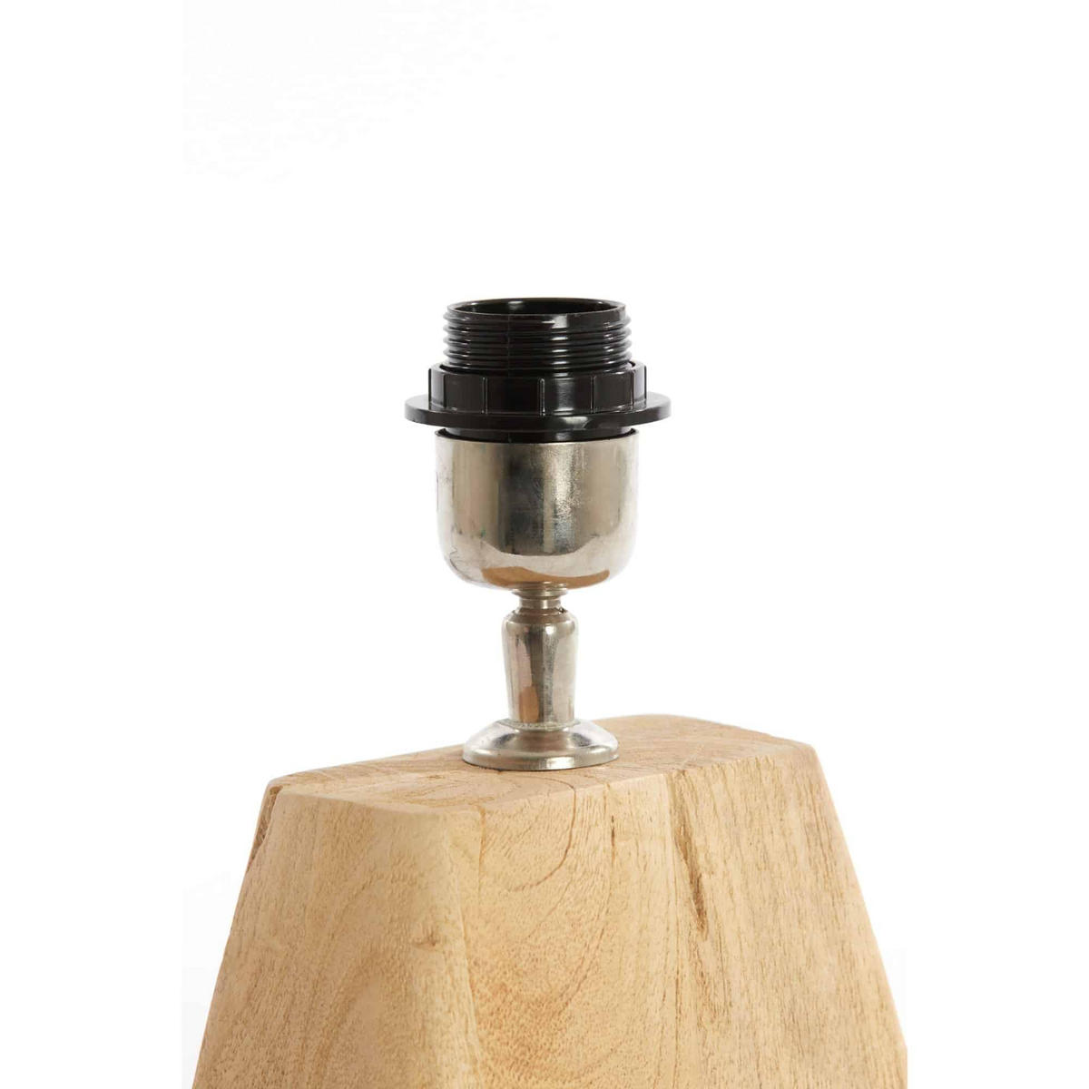 LAMPENFUSS Kardan Natürlich 16/10/21 cm - Hellbraun, Holz (16/10/21cm) - Light & Living