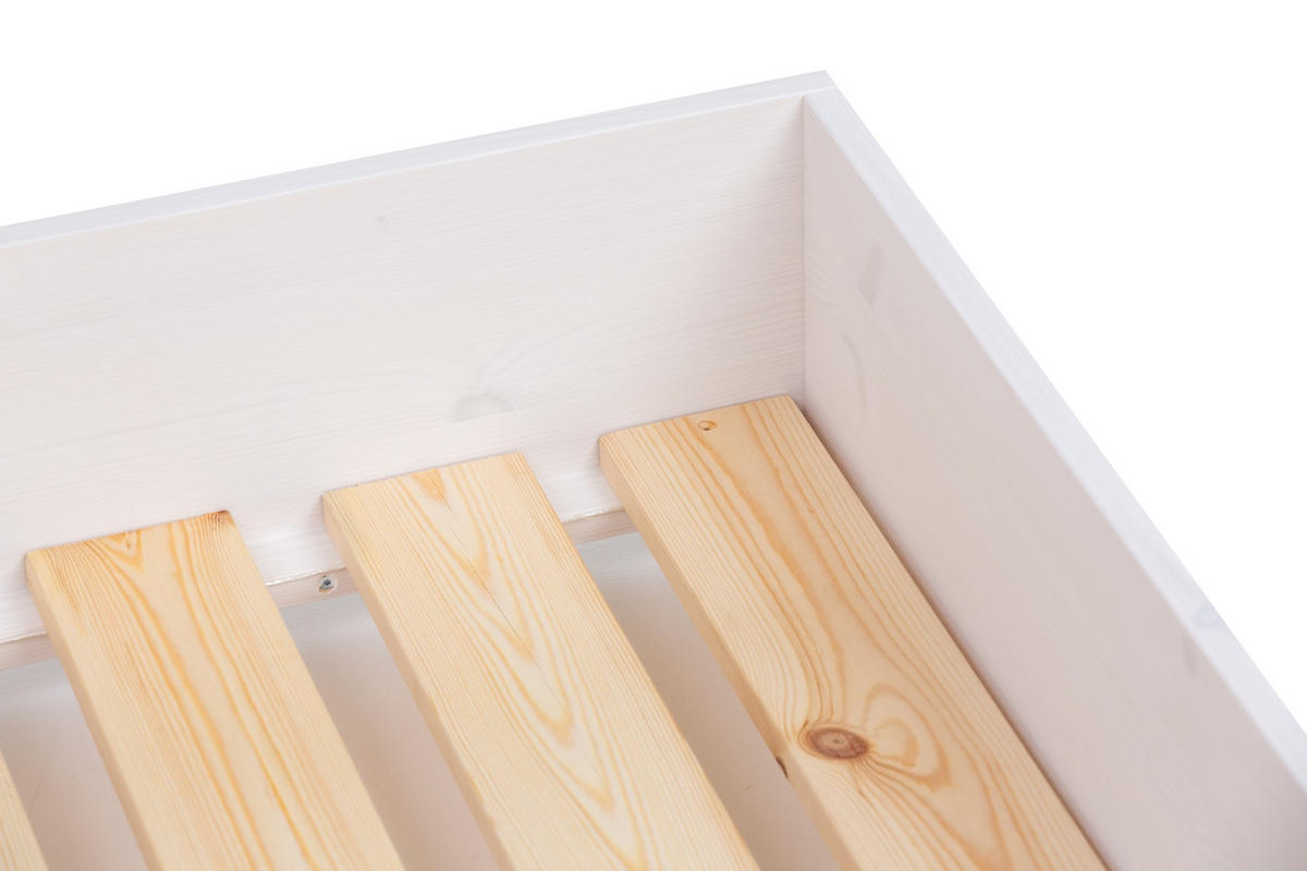 BETTKASTEN 110x80 cm - Schwarz/Weiß, Holz - MSL wooden furniture