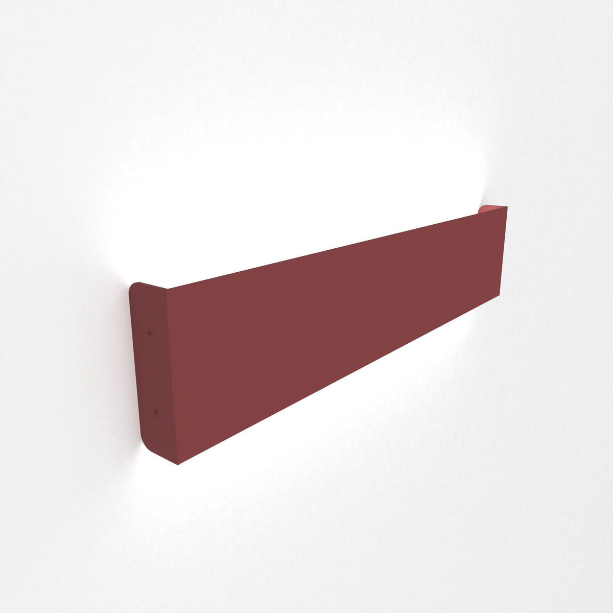 LED-WANDLEUCHTE - Rot, Metall (50.4/11/3.6cm) - Lumicom