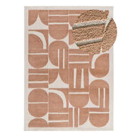 KURZFLORTEPPICH Kupfer / Creme Candela 80/150 cm - Creme, Textil (80/150cm) - Atticgo